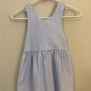 Pinky Lee Blue and White Seer sucker dress size 6T